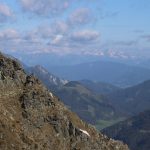 Dnes máme krásné výhledy, v dálce se vynořují Totes Gebirge.